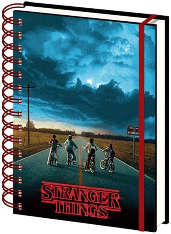 Stranger Things A5 notebook copertina 3D