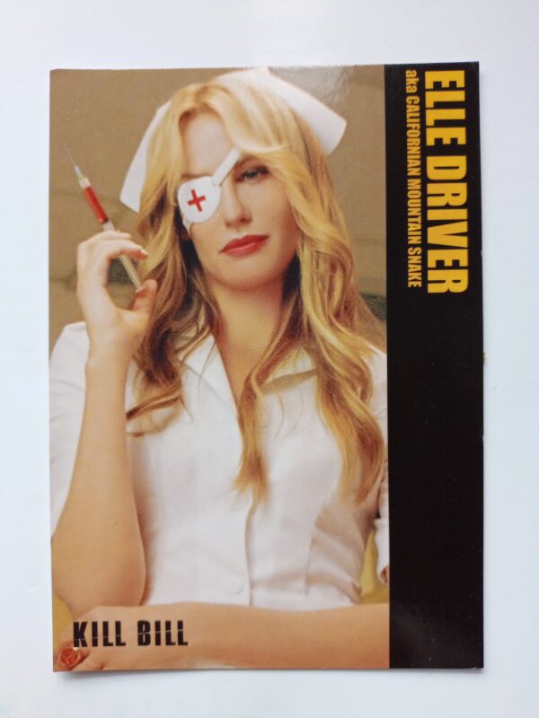 Kill Bill Elle Driver Cartolina