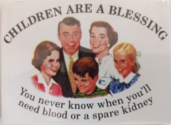 Humor Magnete Children Are Blessing